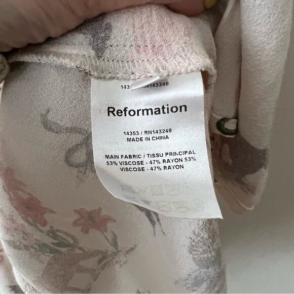 Reformation Cirrus Mini Dress in Rainforest Print - Picture 8 of 10